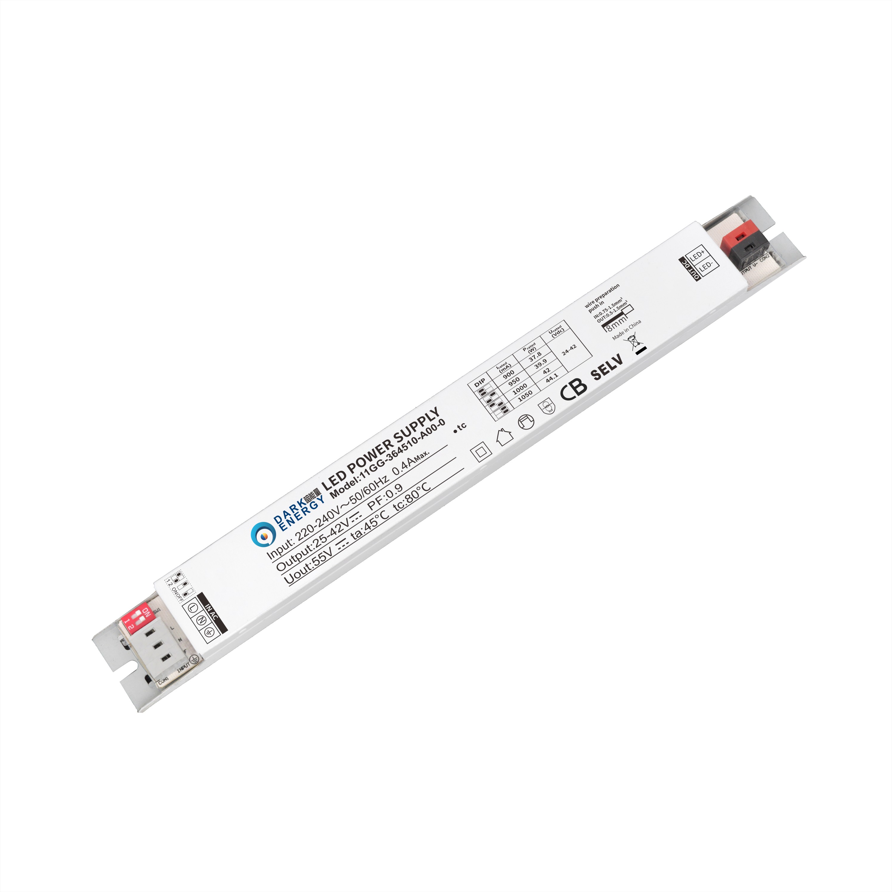 12-60W 超薄（拨码）无频闪电源